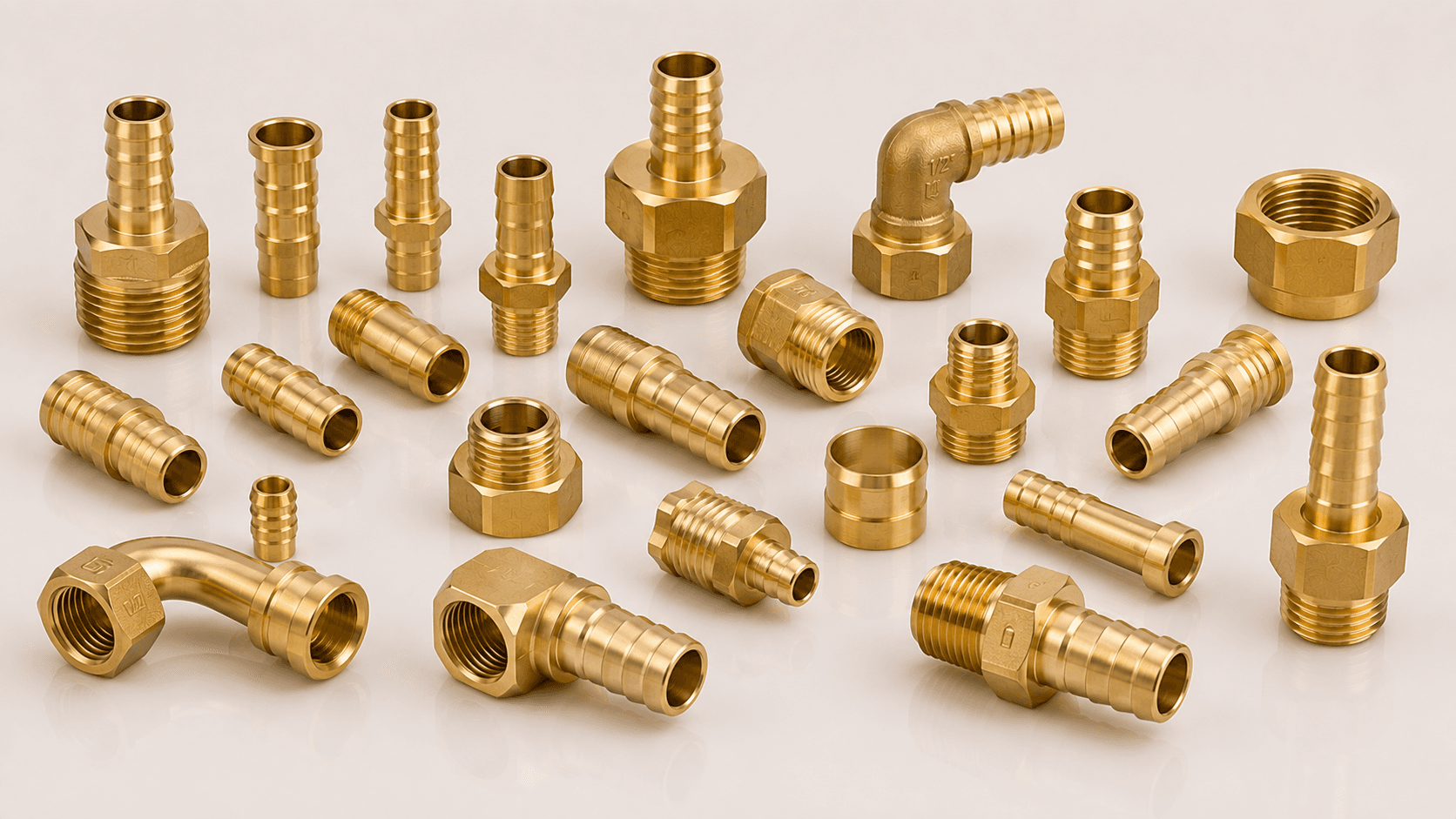 Leak-proof brass hose fitting for hydraulic and industrial fluid transfer, manufactured and exported by Pragati Products