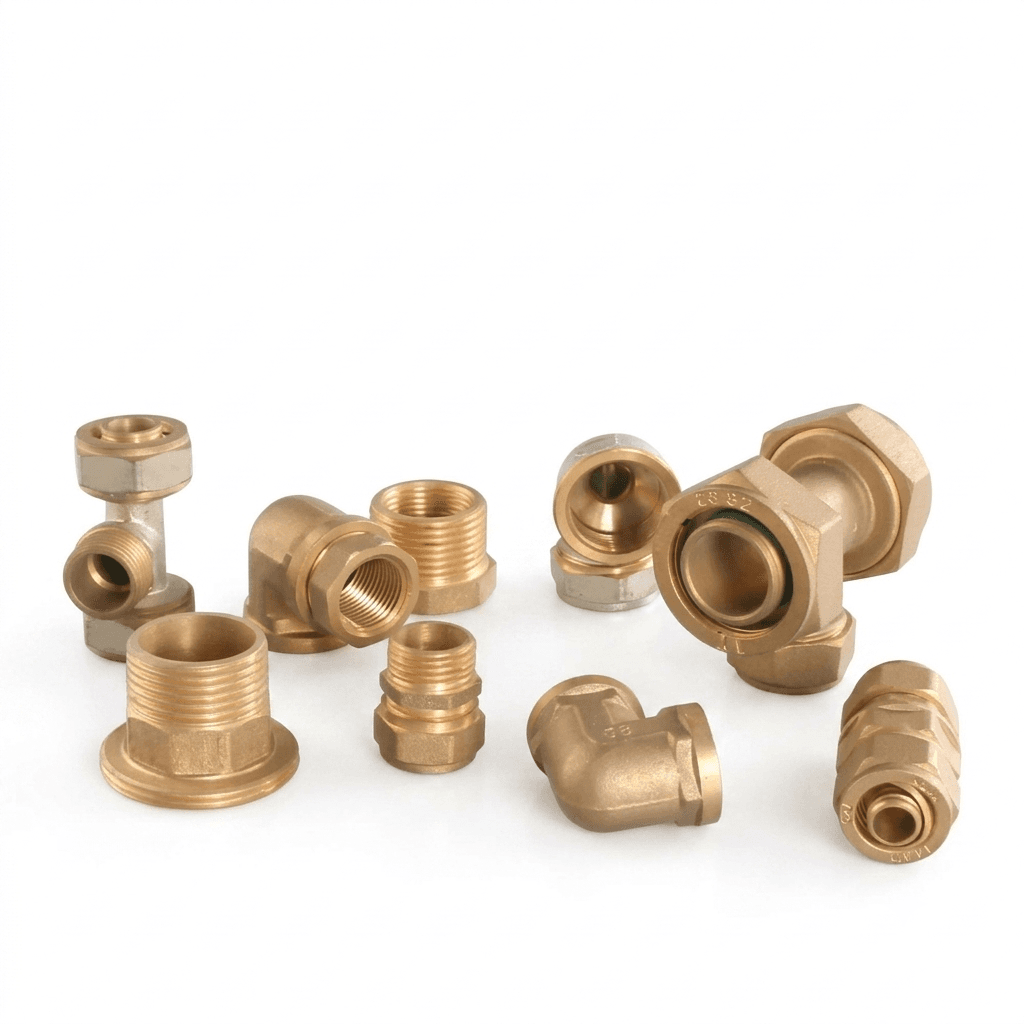 Brass PEX fitting manufactured by Pragati Products India