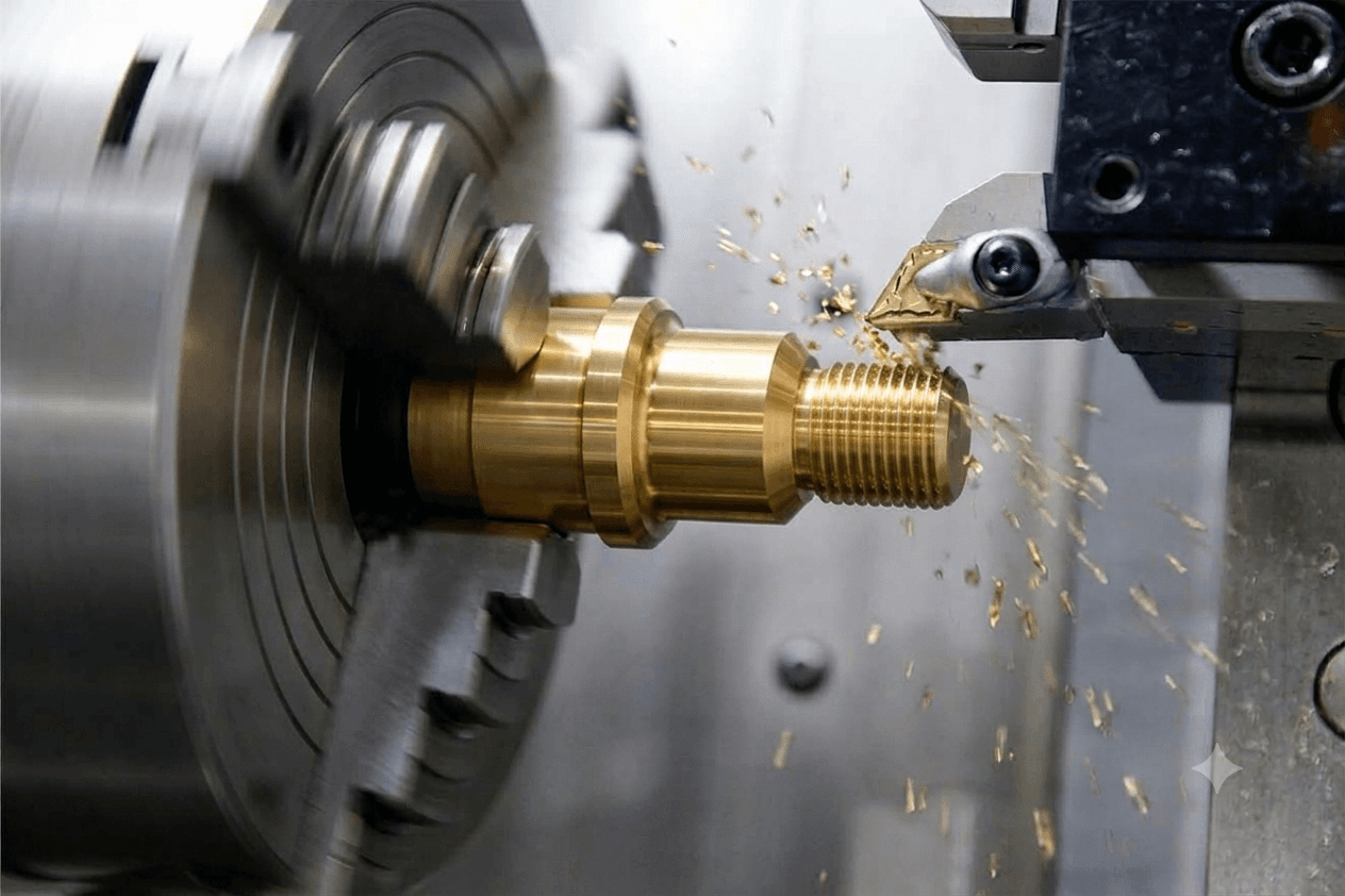 CNC machining of precision brass components by Pragati Products